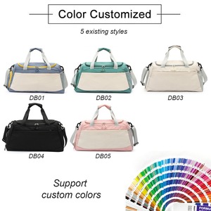 Bolsa de Gimnasio de Viaje Ligera de Poliéster, Resistente al Desgaste, para Distancias Cortas, con Cierre, Diseño Moderno e Impermeable, con Letras, para Hombre - Product Image 6