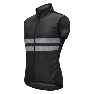 Gilet de sécurité respirant en nylon-coton personnalisé 2026 avec fermeture éclair, nouveau design, maillots de cyclisme unisexes - Product Image 3