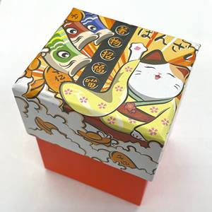 Chat porte-bonheur japonais Makeki Neko en céramique et émail, décoration d'intérieur pour la chance - Product Image 4