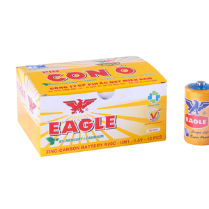 Batería de Zinc Carbón Tamaño D R20C 1.5V Paquete de 12 Ecológica de Larga Duración para Electrónicos del Hogar - Product Image 6