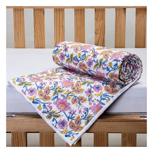 Nueva Colección de Mantas para Bebé con Estampado Floral de Algodón, Manta de Bebé con Estampado a Mano Personalizado - Product Image 6