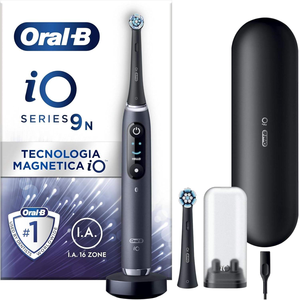 Oral-B IO 9N Rechargeable Electric <b>Toothbrush</b> 7 Modes 2 Heads Black Onyx Interactive LED Display A.I. <b>Toothbrush</b> Travel <b>Case</b> - Product Image 3