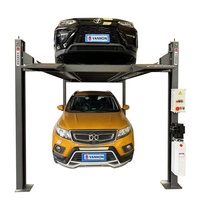 Élévateur de voiture à 4 poteaux Élévateur de voiture à 4 poteaux Élévateur hydraulique de stationnement pour 2 voitures