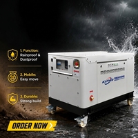 Groupes électrogènes silencieux à essence de 12kW, 15kW, 20kW, 30kW, 40kW, 50kW pour gaz naturel/GPL/GNL, générateur dynamo, alimentation de secours extérieure