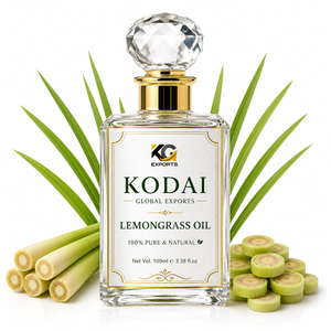 Aceite Esencial de Limoncillo de Tamil Nadu 100% Puro y Natural de Primera Calidad, Destilado al Vapor, para Aromaterapia y Cuidado Facial, Kodai Global Export - Product Image 1