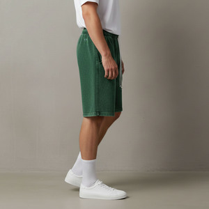 Pantalones Cortos de Verano para Hombre, Casuales, Ecológicos, Transpirables, 100% Algodón, Tallas Grandes, Color Sólido, Cintura Elástica, Venta al Por Mayor - Product Image 5