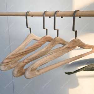 Khadim Handicrafts <b>Wooden</b> Clothing Organizer Stainless Steel <b>Hooks</b> Non-Slip Modern Design Flexible <b>Coats</b>/Shirts Single Wardrobe - Product Image 2