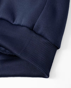 Color Block Hooded Fleece Breathable Sweatshirt for Children Casual Winter Wear Knitted Regular Sleeve Style Unlined - Product Image 4