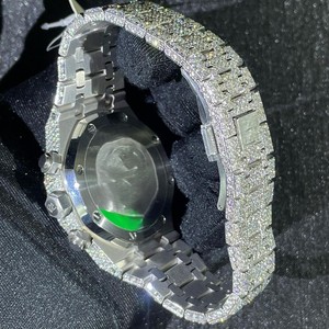 Relojes de Pulsera de Cristal de Zafiro Mecánicos Automáticos de Moda Hip Hop Clásicos Unisex Hechos a Mano con Joyas de Belleza Personalizadas, Resistentes al Agua hasta 100 Bares - Product Image 3