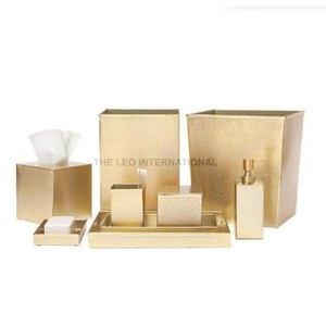 Exclusive Metal Bathroom Accessories <b>Set</b> Tissue Box Hand wash Dispenser <b>Soap</b> Dish Toothbrush Holder Waste Bin Hotel Home - Product Image 1