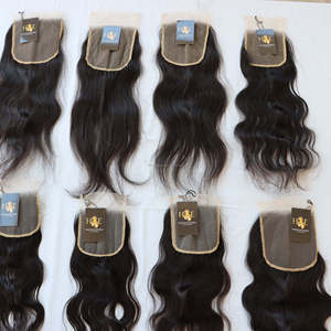 Indian Temple – perruque Lace Closure wig naturelle 4x4 5x5 6x6, cheveux humains bruts, tissage Frontal, toutes tailles - Product Image 1