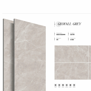 Losas de Porcelana con Superficie Refinada y Resistente a las Manchas, 800X1600 |   1200X1800 |   Azulejos de gran tamaño de 750x1500 mm para interiores de lujo y paredes elegantes - Product Image 1