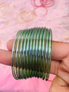 Bracelets tendance élégants en verre gelée plaqué argent, écologiques, personnalisables, pour femmes, empilables, style chic - Product Image 3
