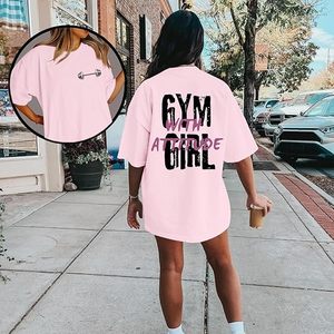 Camisetas divertidas para entrenamiento para mujer, camiseta gráfica extragrande para levantamiento de pesas, camisetas para chicas de gimnasio con actitud, camisetas para amantes del gimnasio - Product Image 4