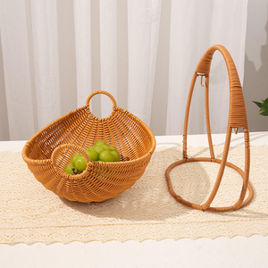 Cesta de Almacenamiento de Mimbre Plástico Personalizable, Directo de Fábrica, para Frutas y Verduras, para Picnics y Uso en Exteriores - Product Image 5