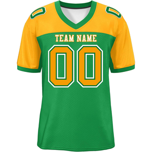 American Football Jersey Wholesale Supplier Polyester Mesh Heat Transfer Quick Dry Durable Professional <b>Athletic</b> Uniform - Product Image 1