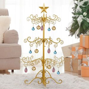Supporto per Albero di Natale in Ferro Battuto da 90 cm, per Interni ed Esterni, Decorazione Natalizia per Feste e Casa, Espositore in Metallo per Ornamenti Natalizi - Product Image 2