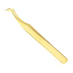 Pinzas profesionales para pestañas de alta calidad con punta de fibra, pinzas de acero inoxidable de Pakistán, pinzas para pestañas - Product Image 2