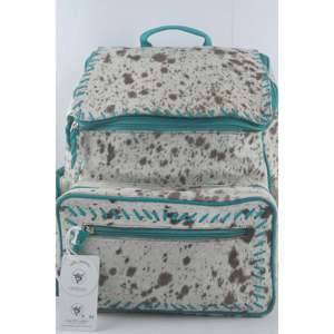 กระเป๋าเป้สะพายหลังลำลองสไตล์โบฮีเมียนหนังวัวกันน้ำพร้อมซิปปิดดีไซน์ผม - Product Image 4