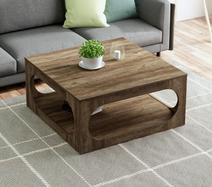 Contemporary <b>Square</b> shaped Solid Wood Coffee <b>Table</b> Multi-Functional Accent & Side <b>Table</b> for Living Room, Home Furniture - Product Image 3