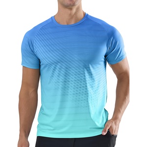 Camisetas Deportivas de Malla de Manga Corta para Hombre, de Alto Rendimiento, para Fisicoculturismo, Entrenamiento Muscular, Venta al Por Mayor, Personalizadas con Impresión - Product Image 1