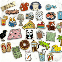 Broche personnalisée en alliage de zinc moulé sous pression avec logo découpé, émail souple ou dur, épingles décoratives de revers en forme de croix ou d'étoile, qualité supérieure