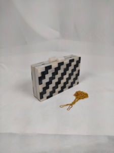 Lujoso bolso de mano de resina, hecho a mano bolso de mano, bolsos de noche para bodas y fiestas a la venta a granel - Product Image 2