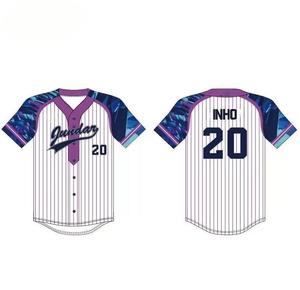 Camiseta de Béisbol Personalizada con Nombre de Equipo - 100% Poliéster, Sublimada, de Secado Rápido, Antibacteriana, Transpirable, Ajustada, Unisex para Adultos - Product Image 2