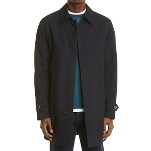 High Quality <b>Men's</b> Wool Short Coat Turn Down Collar Full Button Winter Jacket Warm Casual <b>Overcoat</b> Woven Fabric Outerwear - Product Image 2
