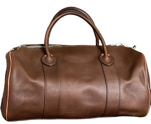 กระเป๋าทรงดัฟเฟิลพับได้สำหรับผู้หญิง, กระเป๋าหนังแท้ขนาด17นิ้วกระเป๋ายิมและกระเป๋าเดินทางสำหรับใช้งานกลางแจ้ง - Product Image 1