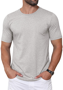 Men's Orange O-Neck Short Sleeve <b>T</b>-<b>Shirt</b> Solid Color Casual Jersey Fit Quick Dry 100% <b>Polyester</b> Printed Logo Front - Product Image 2