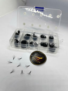 Pestañas Rusas Pre-Arracanadas de Longitud Mixta 8-25mm, Fans Profesionales Pre-Hechos, Pestañas de Volumen Pre-Hechas, Fans Premade con Base Puntiaguda - Product Image 3