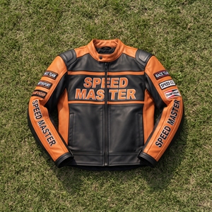 Best Quality Genuine Leather Breathable Eco-Friendly Ladies Motorbike <b>Racing</b> <b>Jacket</b> Embroidery Reversible Design Customizable - Product Image 1
