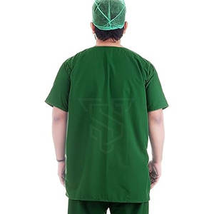 Combinaisons d'infirmière personnalisées de haute qualité avec logo, couleur unie, en spandex, vente en ligne d'uniformes d'hôpital - Product Image 3