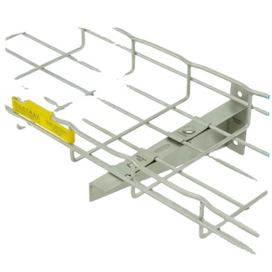 ถาดจัดการสายเคเบิล Bestray CK4 (ชุดยึดสายเคเบิลแบบคู่) จัดส่งโดยตรงจากโรงงาน ผลิตจากสแตนเลส 304 ดีไซน์แบบมีรูระบายอากาศ ถาดตาข่ายลวดแบบขั้นบันได - Product Image 1
