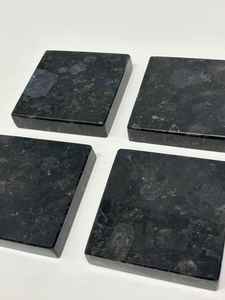 Natural Granite Coaster <b>Set</b> With Solid Stone Finish For Luxury Home Decor <b>Coffee</b> <b>Table</b> Protection For Drink Use Tea <b>Coffee</b> - Product Image 2