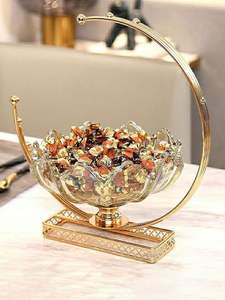 Bol à fruits, bol à bonbons, magnifique bol à fruits en verre pour la table, panier décoratif pour la maison et la cuisine - Product Image 4