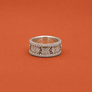 Hiphop Style Iced Out 925 <b>Silver</b> Moissanite Diamond Rotatable Band <b>Ring</b> <b>For</b> <b>Men</b> - Product Image 1