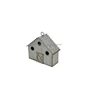 Nichoir décoratif en métal pour l'extérieur, abri suspendu pour jardin, maison de nidification pour petits oiseaux - Product Image 2