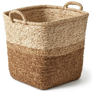 Cesta de mimbre natural resistente y duradera, diseñada para un almacenamiento fiable en cocinas, baños, hogares ocupados y áreas de convivencia familiares. - Product Image 6