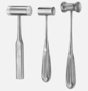 ค้อนกระดูกสแตนเลสสตีลแบบมืออาชีพและออกแบบตามสั่ง พร้อมลายเฮท สำหรับเครื่องมือผ่าตัดสัตว์และศัลยกรรมกระดูก - Product Image 5