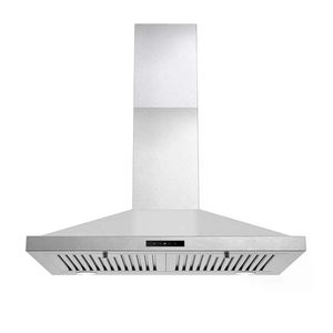 Cappa da cucina convertibile da 30 pollici in acciaio inossidabile, 450 CFM, senza condotto/con condotto, luce LED, deflettore, cappa aspirante da 30 pollici - Product Image 1