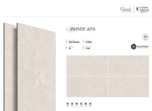 กระเบื้องพอร์ซเลนลายหินอ่อนเกรดพรีเมียม เงา ขนาด 800x1600 1200x1800 750x1500 มม. แผ่นใหญ่ สำหรับโครงการระดับไฮเอนด์ - Product Image 3