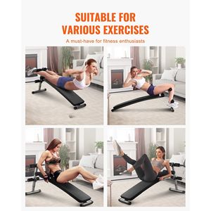 Panca Pieghevole Curva per Addominali in Acciaio Rinforzato da 500 Libbre, 5 Altezze Regolabili, Design Antiscivolo - Product Image 6