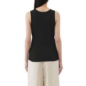 Camiseta sin mangas de algodón para mujer, estilo deportivo, con logo personalizado, 260 g/m², peso pesado, básica, para chicas, tendencia 2026, precio mayorista - Product Image 4