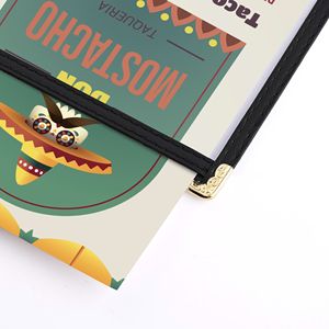 Cubierta de Menú Negra de un Solo Volumen, 1 Página, 8.5x14 Pulgadas, Diseño Elegante - Product Image 6