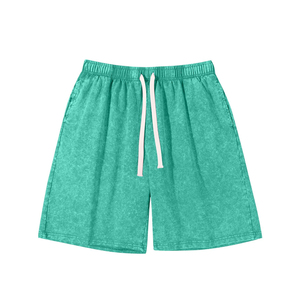 Shorts de mujer con lavado ácido, personalizables con logo, de buena calidad - Product Image 4
