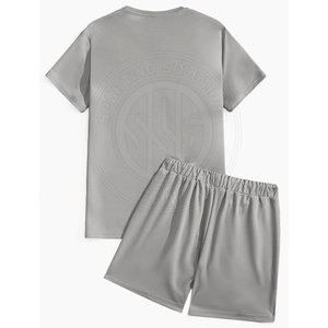 Ensembles courts pour hommes, tenue décontractée et relaxante, ensembles courts pour hommes en tissu respirant pour un confort estival - Product Image 2