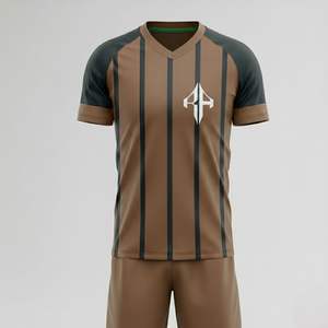 Uniforme de Fútbol Transpirable de Manga Corta con Logotipo Personalizado, Servicio OEM de Verano para Hombre, Calidad Premium Personalizada por RIVIAN ATLANTIC - Product Image 1