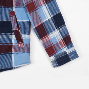 Camisas de Franela para Hombre 100% Algodón, Manga Larga, Diseño a Cuadros, Logotipo Personalizado, Transpirables, Venta al Por Mayor de Fábrica - Product Image 4